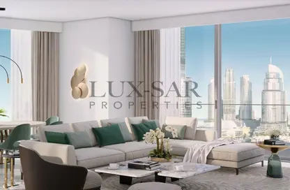 Living Room image for: Apartment - 1 Bedroom - 1 Bathroom for sale in Grande Signature Residences - Downtown Dubai - Dubai, Image 1
