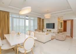 Living / Dining Room image for: Apartment - 3 bedrooms - 4 bathrooms for rent in Vida Residence - The Hills - Dubai, Image 1