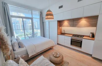 Room / Bedroom image for: Apartment - 1 Bathroom for sale in Studio One - Dubai Marina - Dubai, Image 1