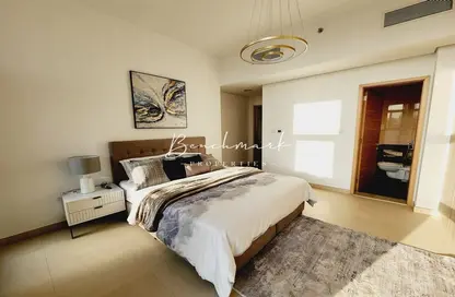 Room / Bedroom image for: Apartment - 1 Bedroom - 2 Bathrooms for sale in Iris Amber - Culture Village - Dubai, Image 1