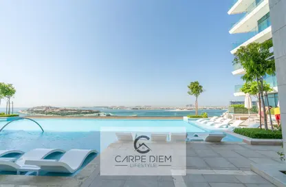 Pool image for: Apartment - 1 Bedroom - 1 Bathroom for rent in Beach Vista - EMAAR Beachfront - Dubai Harbour - Dubai, Image 1
