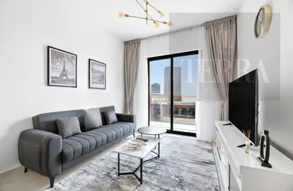 Living Room image for: Apartment - 1 Bedroom - 2 Bathrooms for sale in Binghatti Venus - Jumeirah Village Circle - Dubai, Image 1