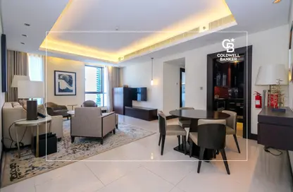 صورة لـ غرفة المعيشة / غرفة الطعام شقة - غرفة نوم - 1 حمام للبيع في فندق برج ليك - العنوان داون تاون - دبي وسط المدينة - دبي ، صورة رقم 1