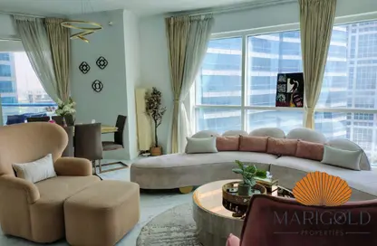 Apartment - 2 Bedrooms - 4 Bathrooms for rent in Jumeirah Bay X1 - JLT Cluster X - Jumeirah Lake Towers - Dubai