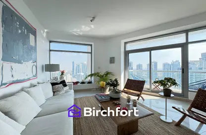 Living Room image for: Apartment - 2 Bedrooms - 2 Bathrooms for sale in Bonaire Tower - Park Island - Dubai Marina - Dubai, Image 1