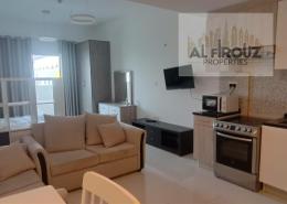 Living / Dining Room image for: Studio - 1 bathroom for rent in Tasmeer Residence - Jumeirah Village Circle - Dubai, Image 1
