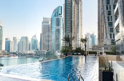 Apartment - 2 Bedrooms - 3 Bathrooms for rent in Damac Heights - Dubai Marina - Dubai