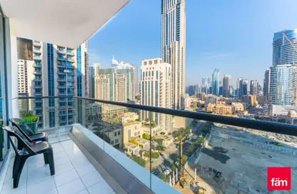 Balcony image for: Apartment - 1 Bedroom - 2 Bathrooms for sale in Bahwan Tower Downtown - Downtown Dubai - Dubai, Image 1