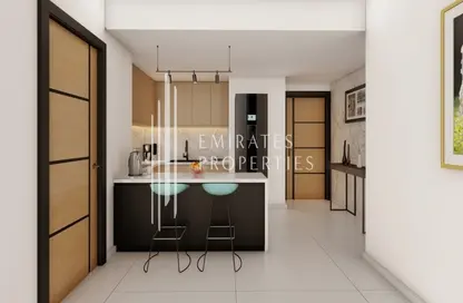 Kitchen image for: Apartment - 1 Bathroom for sale in Garden Residences - Emirates City - Ajman, Image 1