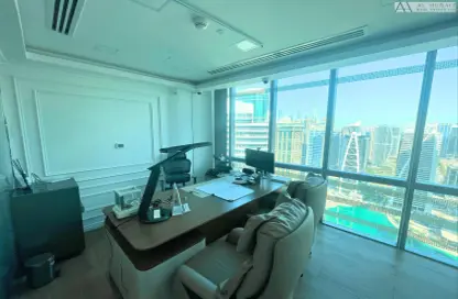 Office Space - Studio - 1 Bathroom for rent in Almas Tower - Jumeirah Lake Towers - Dubai
