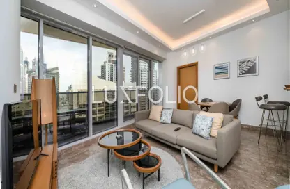 شقة - غرفة نوم - 2 حمامات للايجار في شقق أورا هاربور السكنية والفندقية - دبي مارينا - دبي