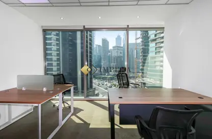 Office Space - Studio - 2 Bathrooms for rent in The Binary Tower - Business Bay - Dubai