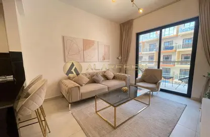 Living Room image for: Apartment - 1 Bedroom - 2 Bathrooms for rent in Binghatti Rose - Jumeirah Village Circle - Dubai, Image 1
