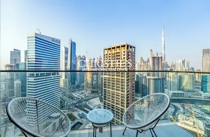 Apartment - Studio - 1 Bathroom for rent in Peninsula Five - Peninsula - Business Bay - Dubai