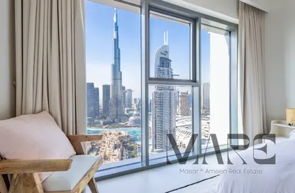 Room / Bedroom image for: Apartment - 2 Bedrooms - 3 Bathrooms for sale in Burj Royale - Downtown Dubai - Dubai, Image 1