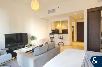 Apartment - Studio - 1 Bathroom for rent in Silverene Tower B - Silverene - Dubai Marina - Dubai