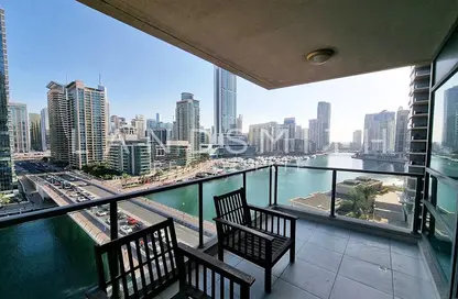 Balcony image for: Apartment - 2 Bedrooms - 2 Bathrooms for rent in Marina Quays West - Marina Quays - Dubai Marina - Dubai, Image 1