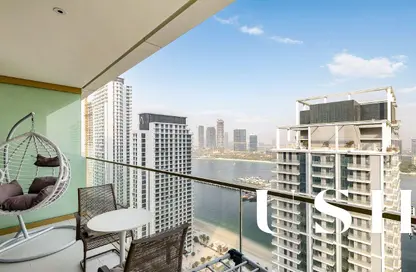 Apartment - 1 Bedroom - 1 Bathroom for sale in Grand Bleu Tower 2 - EMAAR Beachfront - Dubai Harbour - Dubai