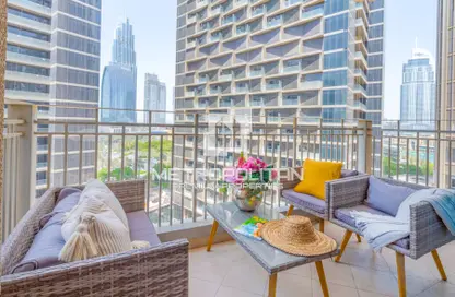 Balcony image for: Apartment - 1 Bedroom - 2 Bathrooms for sale in Standpoint Tower 2 - Standpoint Towers - Downtown Dubai - Dubai, Image 1