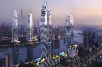 شقة - 2 غرف نوم - 3 حمامات للبيع في تاج القناة 2 - كانال كراون - الخليج التجاري - دبي