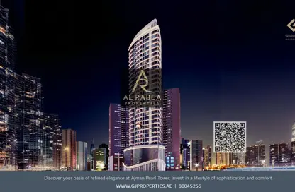 Apartment - 2 Bedrooms - 3 Bathrooms for sale in Tower A1 - Ajman Pearl Towers - Ajman Downtown - Ajman