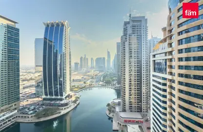مكتب - استوديو - 2 حمامات للايجار في وان ليك بلازا - (JLT) مجمع T - أبراج بحيرات الجميرا - دبي