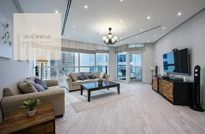 Living Room image for: Apartment - 4 Bedrooms - 3 Bathrooms for rent in 23 Marina - Dubai Marina - Dubai, Image 1