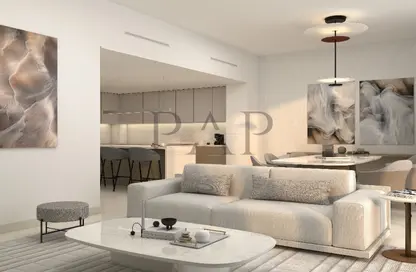 Living / Dining Room image for: Apartment - 1 Bathroom for sale in Vista by Prestige One - Dubai Sports City - Dubai, Image 1