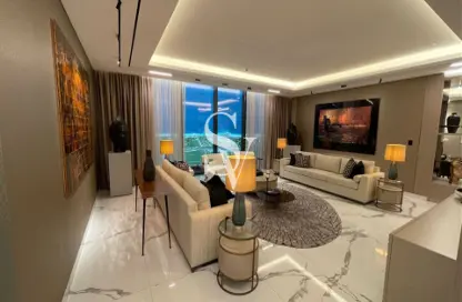 صورة لـ غرفة المعيشة بنتهاوس - 4 غرف نوم - 5 حمامات للبيع في زا اس تاور - مدينة دبي للانترنت - دبي ، صورة رقم 1