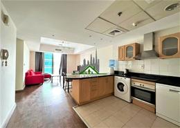 Kitchen image for: Apartment - 1 bedroom - 2 bathrooms for rent in The Waves Tower A - The Waves - Dubai Marina - Dubai, Image 1