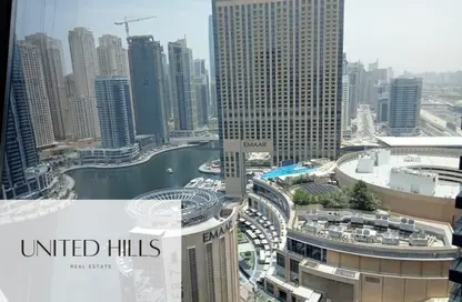 شقة - غرفة نوم - 2 حمامات للايجار في B برج سيلفرين - سيلفيرين - دبي مارينا - دبي