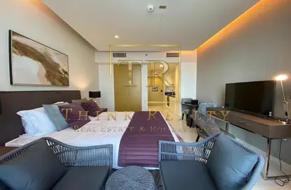 Living / Dining Room image for: Apartment - 1 Bathroom for sale in Aykon City Tower B - Aykon City - Business Bay - Dubai, Image 1