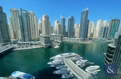Water View image for: Apartment - 1 Bedroom - 2 Bathrooms for sale in Silverene Tower B - Silverene - Dubai Marina - Dubai, Image 1
