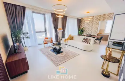 Living Room image for: Apartment - 2 Bedrooms - 2 Bathrooms for rent in The Grand - Dubai Creek Harbour (The Lagoons) - Dubai, Image 1