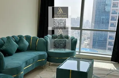 Apartment - 1 Bedroom - 2 Bathrooms for rent in Ajman Corniche Residences - Ajman Corniche Road - Ajman