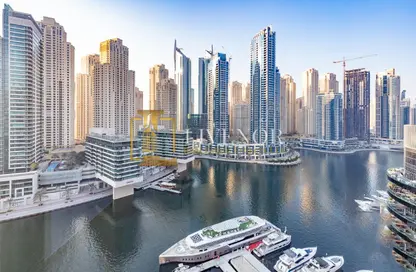 Apartment - 1 Bedroom - 2 Bathrooms for rent in Silverene Tower B - Silverene - Dubai Marina - Dubai