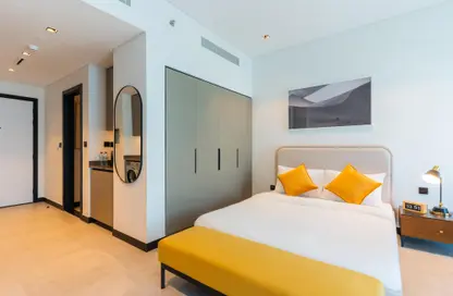 صورة لـ غرفة- غرفة النوم شقة - 1 حمام للايجار في 15 نورث سايد - الخليج التجاري - دبي ، صورة رقم 1