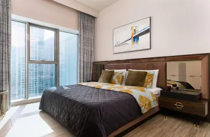 Room / Bedroom image for: Apartment - 1 Bedroom - 2 Bathrooms for rent in MBL Residences - Jumeirah Lake Towers - Dubai, Image 1