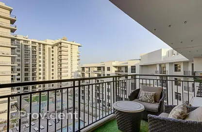 Balcony image for: Apartment - 2 Bedrooms - 2 Bathrooms for sale in Parkside - Town Square - Dubai, Image 1