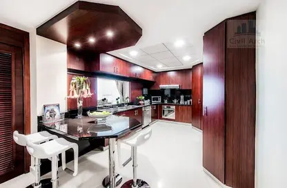 Kitchen image for: Apartment - 3 Bedrooms - 4 Bathrooms for rent in Al Maktab Tower - Al Barsha 1 - Al Barsha - Dubai, Image 1