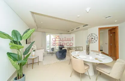 Living / Dining Room image for: Apartment - 2 Bedrooms - 2 Bathrooms for rent in Eastern Mangroves Promenade - Eastern Road - Abu Dhabi, Image 1