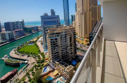 شقة - غرفة نوم - 2 حمامات للبيع في برج التألق 1 - أبراج البريق - دبي مارينا - دبي