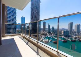 Balcony image for: Apartment - 1 bedroom - 2 bathrooms for rent in Sparkle Tower 1 - Sparkle Towers - Dubai Marina - Dubai, Image 1