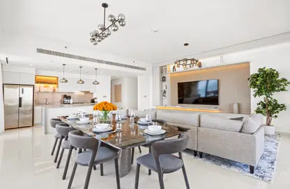 Apartment - 3 Bedrooms - 3 Bathrooms for rent in Grand Bleu Tower 1 - EMAAR Beachfront - Dubai Harbour - Dubai