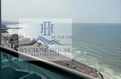 Water View image for: Apartment - 3 Bedrooms - 3 Bathrooms for rent in Corniche Ajman - Ajman, Image 1