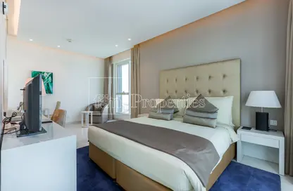 Room / Bedroom image for: Apartment - 1 Bathroom for rent in DAMAC Maison The Vogue - Business Bay - Dubai, Image 1