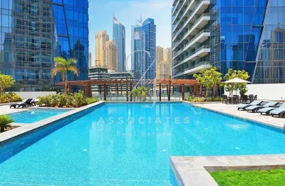 Apartment - 1 Bedroom - 2 Bathrooms for rent in Silverene Tower B - Silverene - Dubai Marina - Dubai