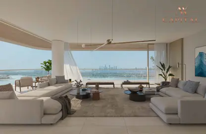 Living Room image for: Apartment - 2 Bedrooms - 3 Bathrooms for sale in Serenia Living Tower 1 - Serenia Living - Palm Jumeirah - Dubai, Image 1