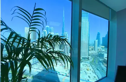 Office Space - Studio - 2 Bathrooms for rent in The Prime Tower - Business Bay - Dubai
