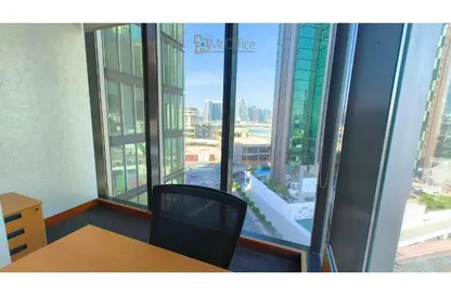 Office Space - Studio - 4 Bathrooms for rent in Tamouh Tower - Marina Square - Al Reem Island - Abu Dhabi